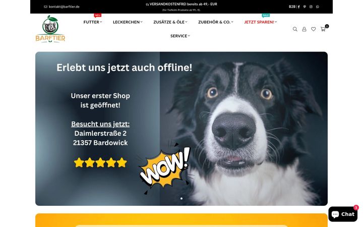 Screenshot of barftier.de