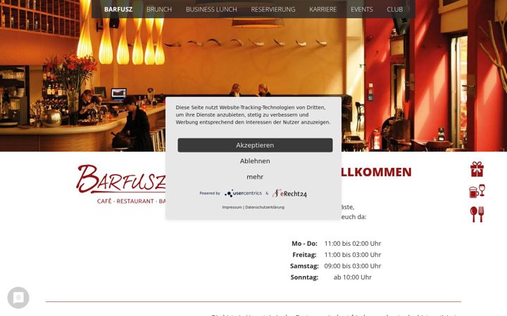 Screenshot of barfusz.de