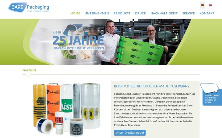 Snímek obrazovky barg-packaging.de