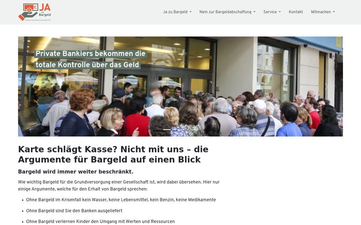 Ekrano kopija bargeld.info