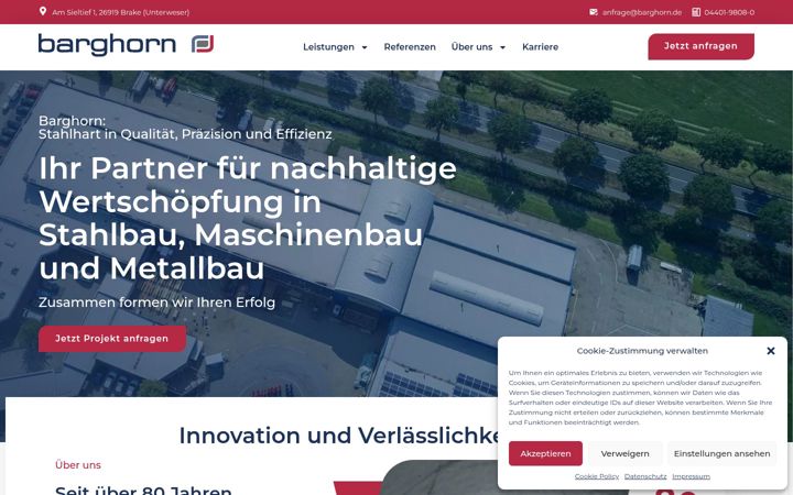 Screenshot of barghorn.de