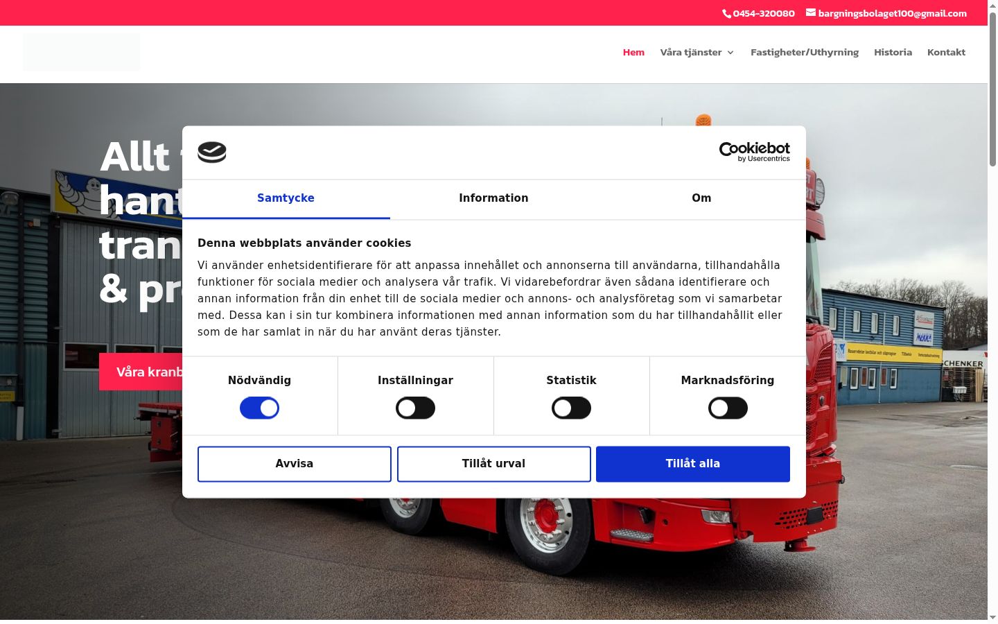 Snímka obrazovky banera súhlasu zobrazeného pred akoukoľvek interakciou
