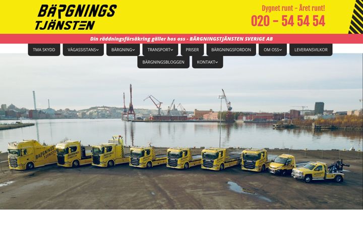 Screenshot of bargningstjansten.org