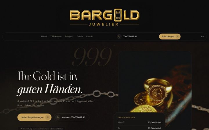 Screenshot of bargold999.de