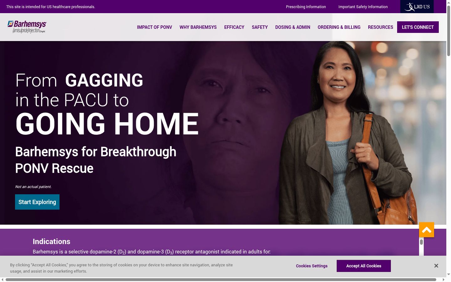 Screenshot van de toestemmingsbanner zoals getoond vóór enige interactie