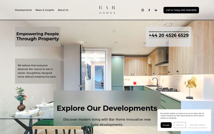 Screenshot of barhome.co.uk