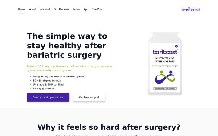 Screenshot of bariboost.com