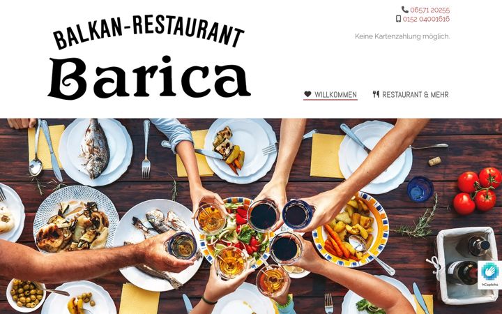 Screenshot of barica-balkanrestaurant.de