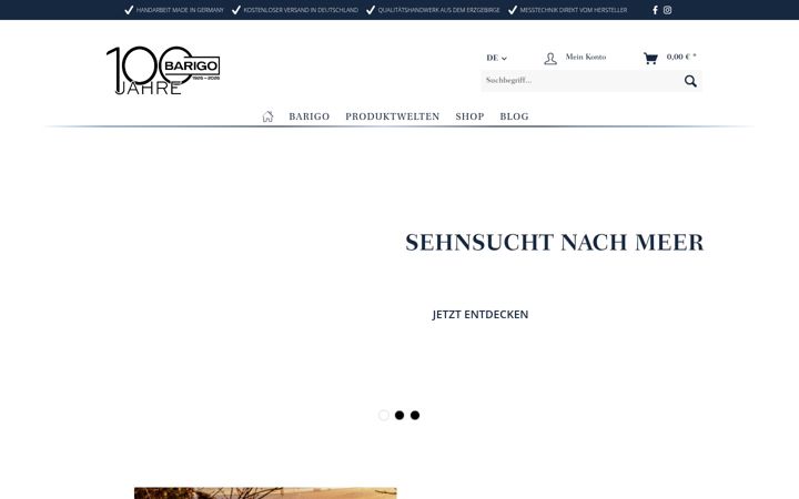 Ekrano kopija barigo.de