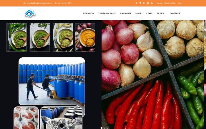 Screenshot of bariklanafood.com