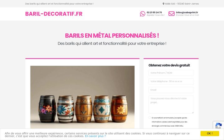 Screenshot of baril-decoratif.fr