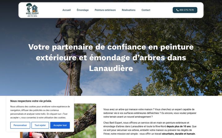 Screenshot of baril-expert.com