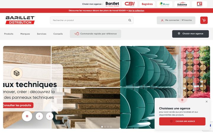 Skjermbilde av barillet-distribution.fr