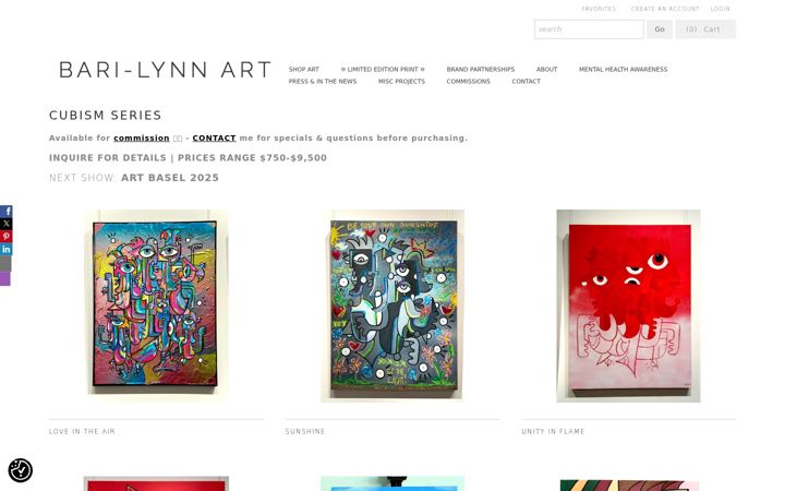 Screenshot of barilynn.art
