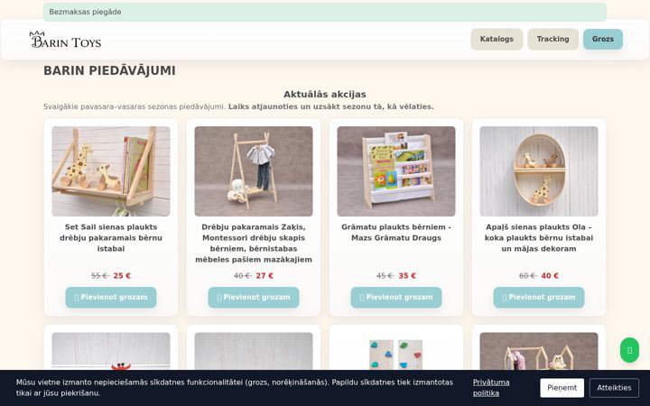 Screenshot of barin.lv