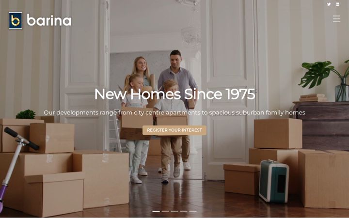 Screenshot of barina.ie