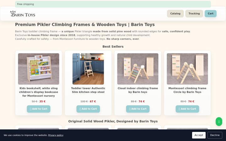 Screenshot of barintoys.com