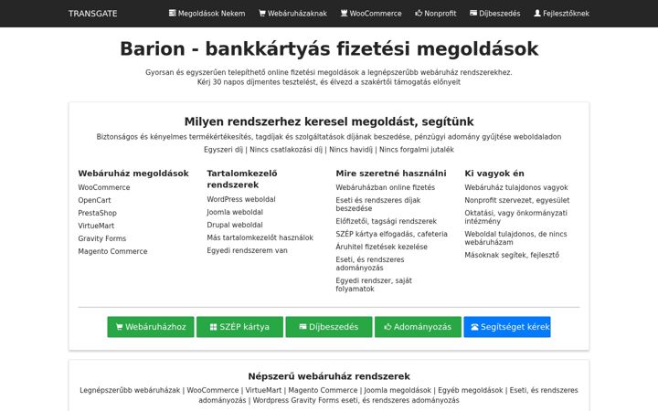 Screenshot of barion-fizetes.hu