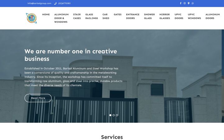 Screenshot of barisalgroup.com