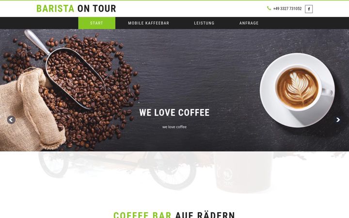 Screenshot of barista-on-tour.de