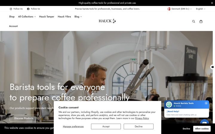 Skærmbillede af barista.tools