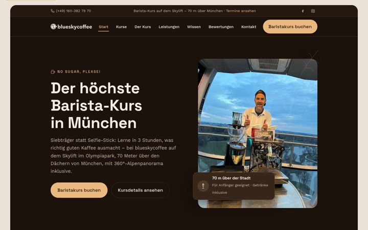 Screenshot of baristakursmuenchen.de