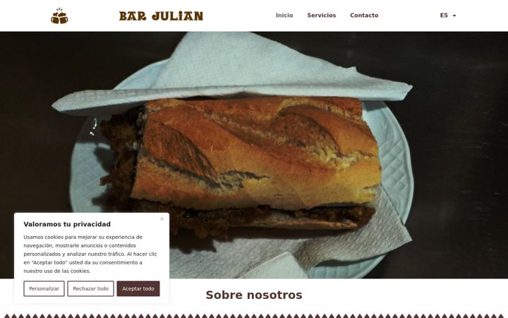 Screenshot of barjulian.es