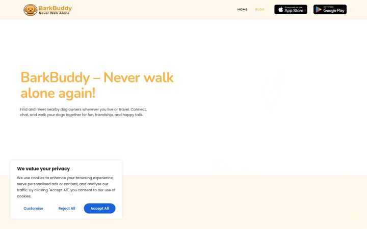 Screenshot of bark-buddy.com