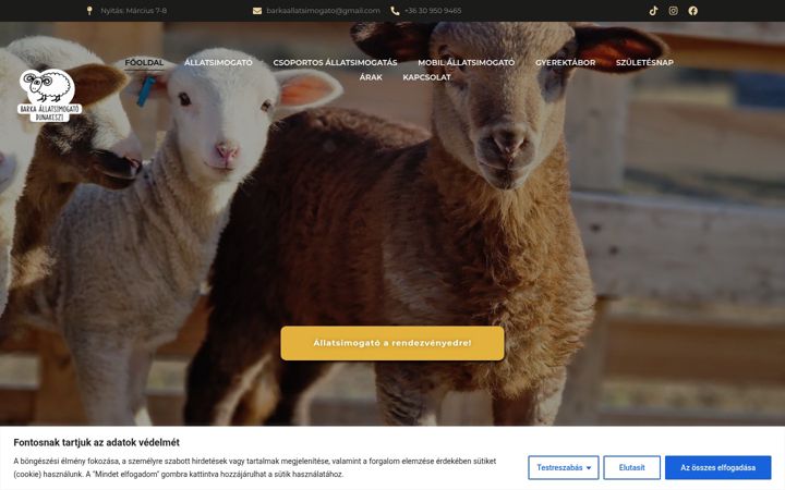 Screenshot of barkaallatsimogato.hu