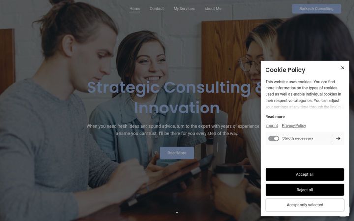 Screenshot of barkachconsulting.com