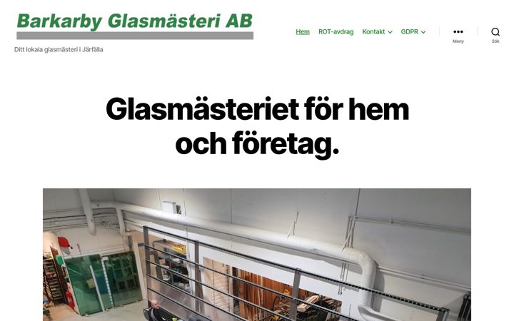 Zrzut ekranu barkarbyglas.se