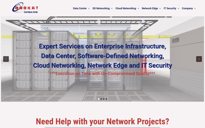 Screenshot of barkatconsulting.com