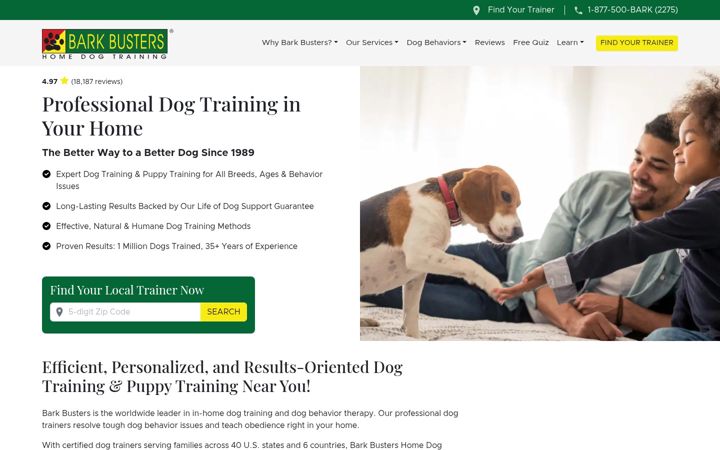 Zrzut ekranu barkbusters.com