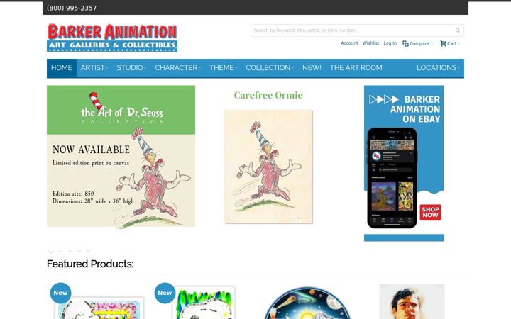 Screenshot of barkeranimation.com