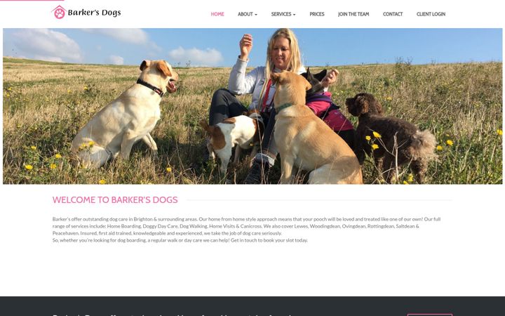Screenshot of barkers.dog