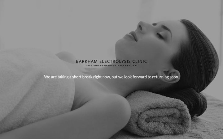 Screenshot of barkhamelectrolysisclinic.co.uk