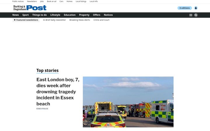 Screenshot of barkinganddagenhampost.co.uk