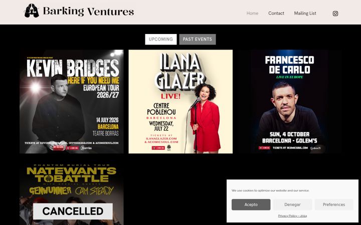 Screenshot of barkingventures.com