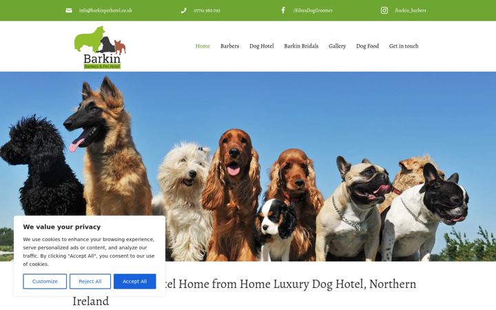 Screenshot of barkinpethotel.co.uk