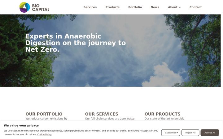 Screenshot of barkipbiogas.co.uk