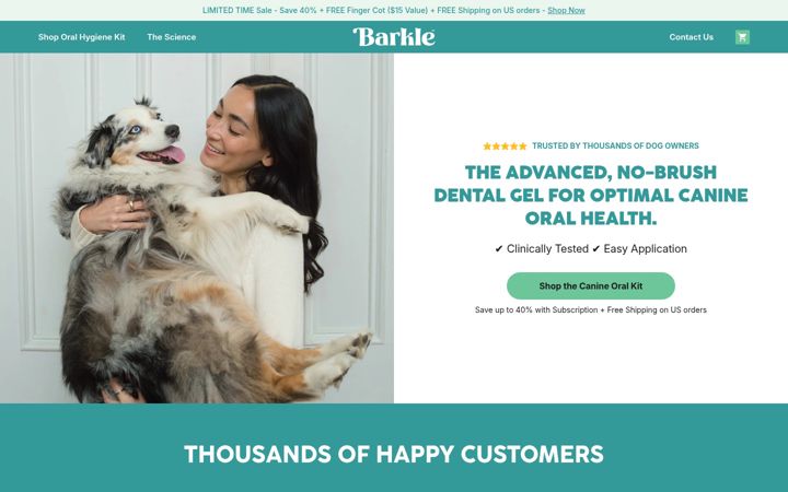 Screenshot of barkle.com