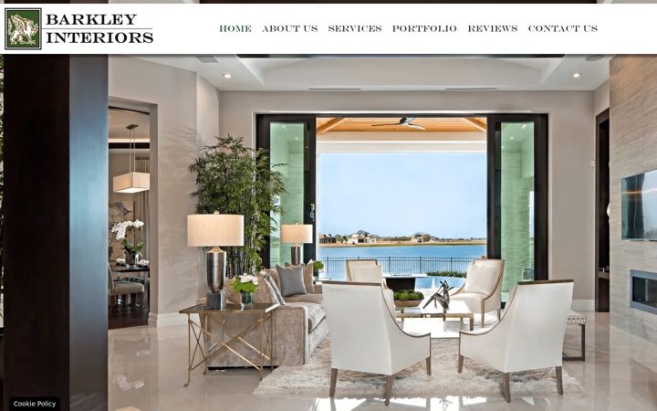Screenshot of barkleyinteriors.com