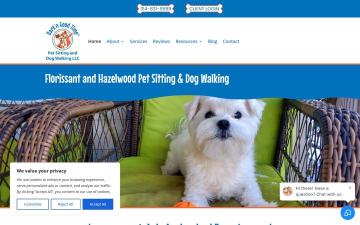 Screenshot of barkngoodtime.com