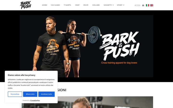 Screenshot of barknpush.it