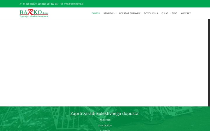 Screenshot of barko.si
