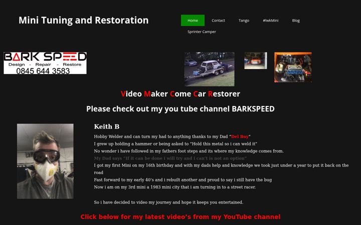 Screenshot of barkspeed.co.uk