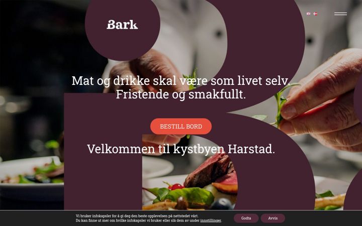 Screenshot von barkspiseriogbar.no