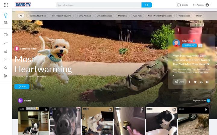 Screenshot of barktv.net
