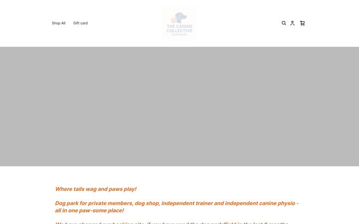 Screenshot of barkwaydogpark.co.uk