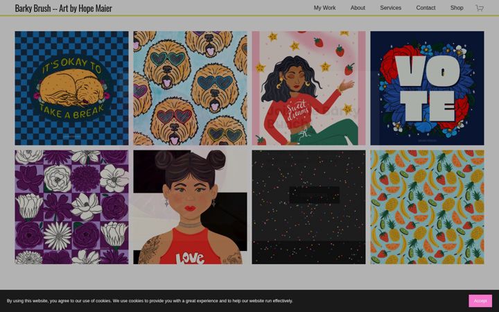 Screenshot of barkybrush.co